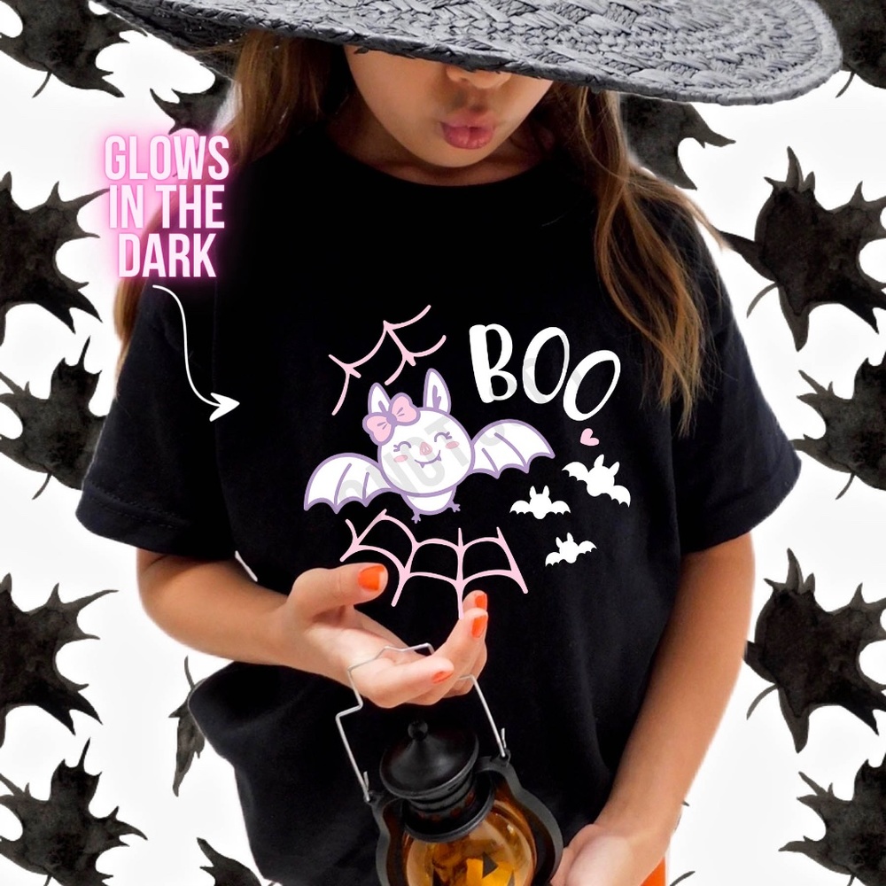 Kids Glow in the Dark bat Shirt